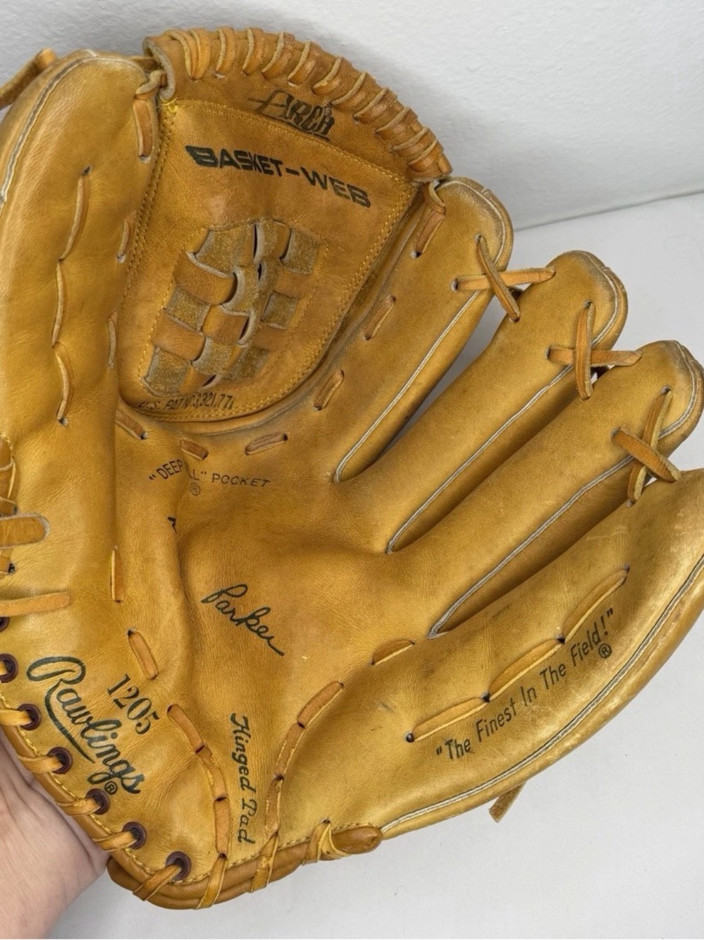 VTG Rawlings Dave Parker Baseball Glove Mitt 1205 RH Leather
